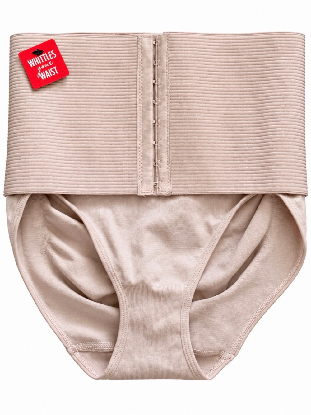 Skinnygirl Smoothers & Shapers High Waist Cincher Control Brief Nude L 7614-66